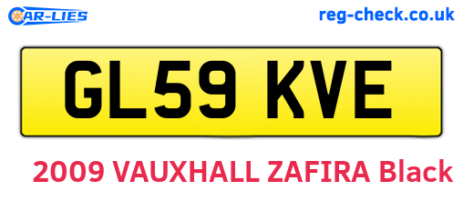 GL59KVE are the vehicle registration plates.
