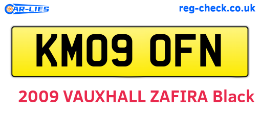 KM09OFN are the vehicle registration plates.