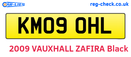 KM09OHL are the vehicle registration plates.