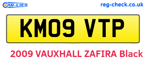 KM09VTP are the vehicle registration plates.