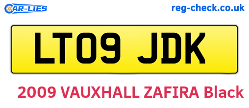 LT09JDK are the vehicle registration plates.