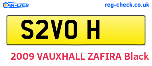 S2VOH are the vehicle registration plates.