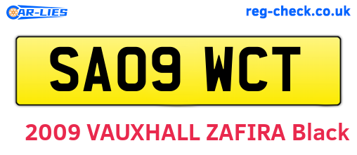 SA09WCT are the vehicle registration plates.