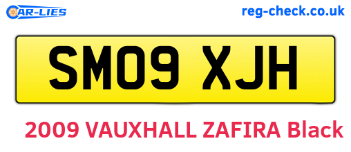 SM09XJH are the vehicle registration plates.