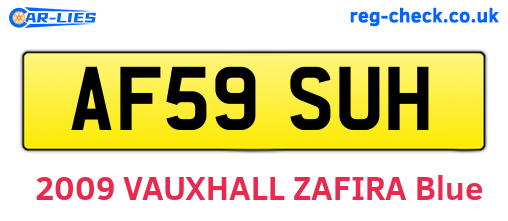 AF59SUH are the vehicle registration plates.