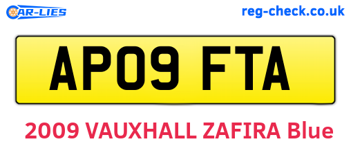 AP09FTA are the vehicle registration plates.