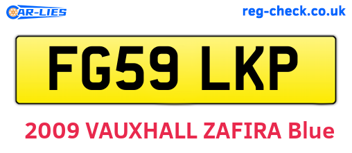 FG59LKP are the vehicle registration plates.