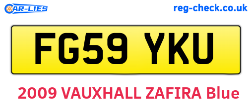 FG59YKU are the vehicle registration plates.