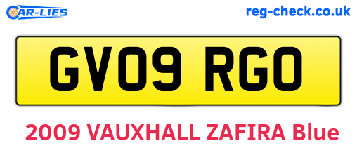 GV09RGO are the vehicle registration plates.