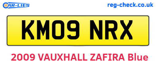 KM09NRX are the vehicle registration plates.