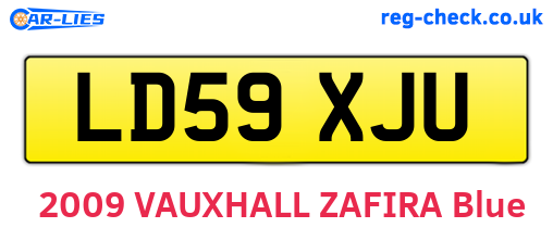 LD59XJU are the vehicle registration plates.