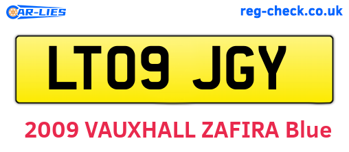 LT09JGY are the vehicle registration plates.
