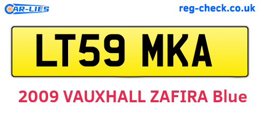LT59MKA are the vehicle registration plates.