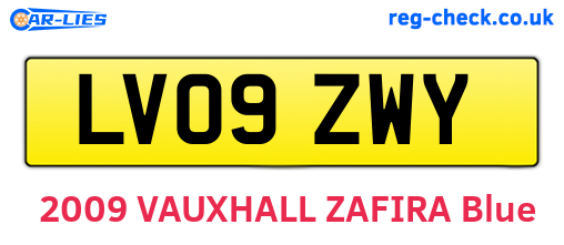 LV09ZWY are the vehicle registration plates.