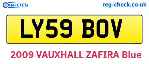 LY59BOV are the vehicle registration plates.