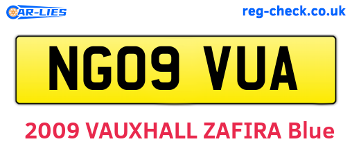 NG09VUA are the vehicle registration plates.