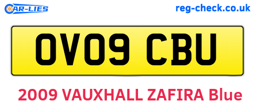 OV09CBU are the vehicle registration plates.