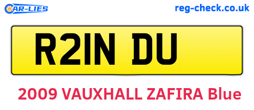 R21NDU are the vehicle registration plates.