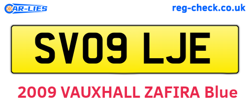 SV09LJE are the vehicle registration plates.