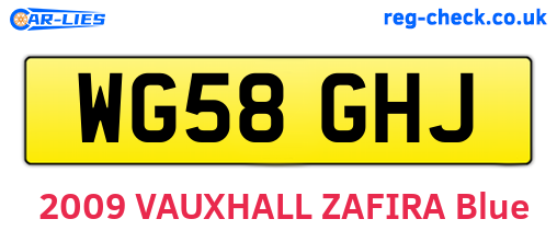 WG58GHJ are the vehicle registration plates.