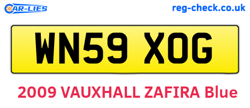 WN59XOG are the vehicle registration plates.