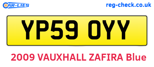 YP59OYY are the vehicle registration plates.