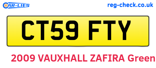CT59FTY are the vehicle registration plates.
