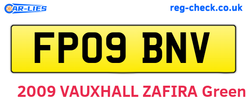 FP09BNV are the vehicle registration plates.