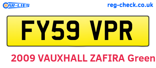 FY59VPR are the vehicle registration plates.