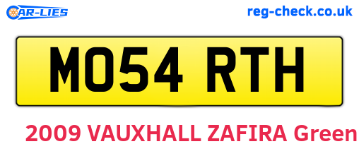 MO54RTH are the vehicle registration plates.