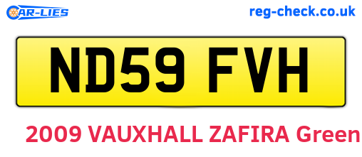 ND59FVH are the vehicle registration plates.