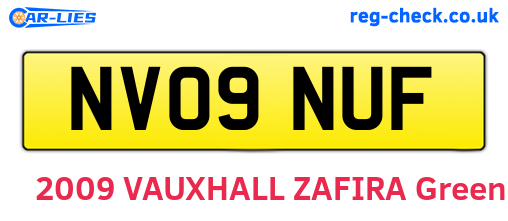 NV09NUF are the vehicle registration plates.
