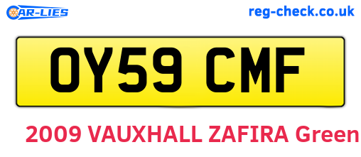 OY59CMF are the vehicle registration plates.