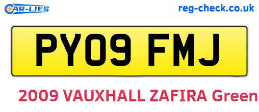 PY09FMJ are the vehicle registration plates.