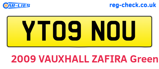 YT09NOU are the vehicle registration plates.