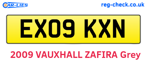 EX09KXN are the vehicle registration plates.