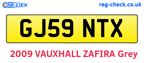 GJ59NTX are the vehicle registration plates.