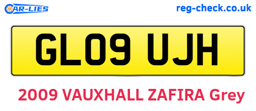 GL09UJH are the vehicle registration plates.