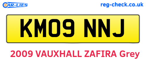 KM09NNJ are the vehicle registration plates.