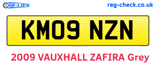 KM09NZN are the vehicle registration plates.