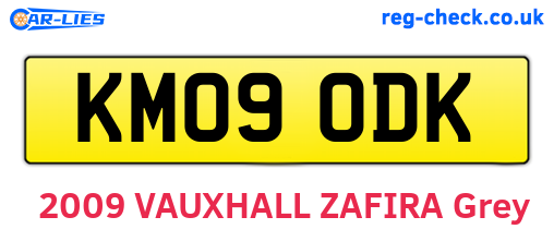 KM09ODK are the vehicle registration plates.