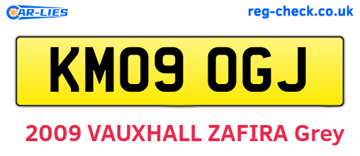 KM09OGJ are the vehicle registration plates.