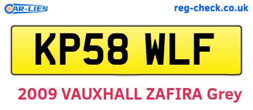 KP58WLF are the vehicle registration plates.