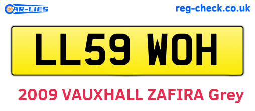 LL59WOH are the vehicle registration plates.