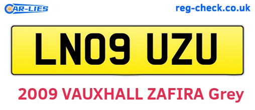 LN09UZU are the vehicle registration plates.