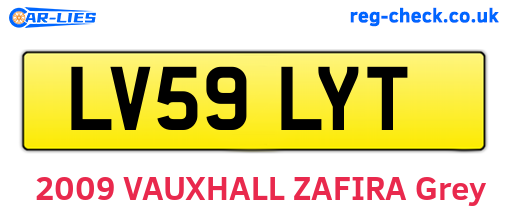 LV59LYT are the vehicle registration plates.