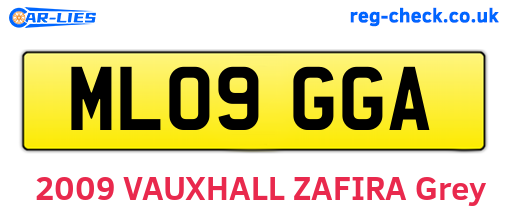 ML09GGA are the vehicle registration plates.