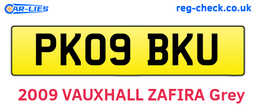 PK09BKU are the vehicle registration plates.