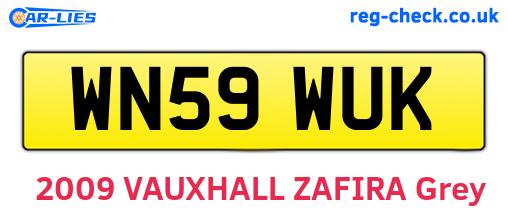 WN59WUK are the vehicle registration plates.