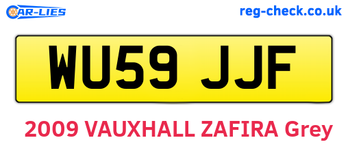 WU59JJF are the vehicle registration plates.
